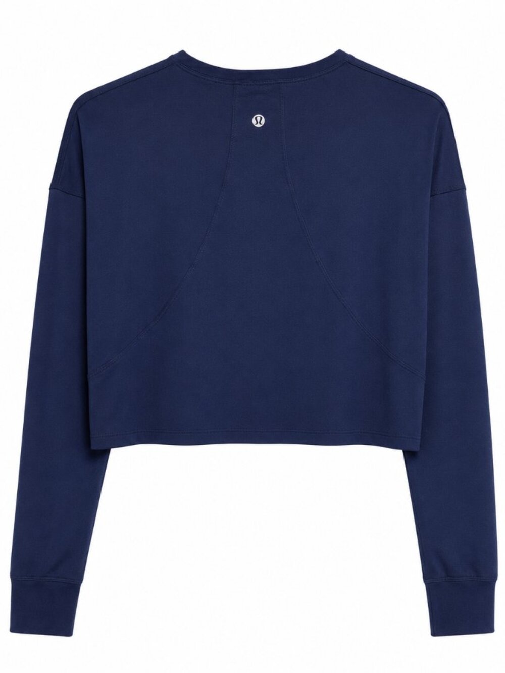 lululemon athletica Navy Long Sleeve Cropped Tee
